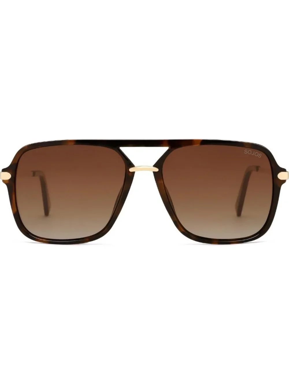 Trendy Polarized Aviator Sunglasses for Women & Men, Retro Double Bridge UV400
